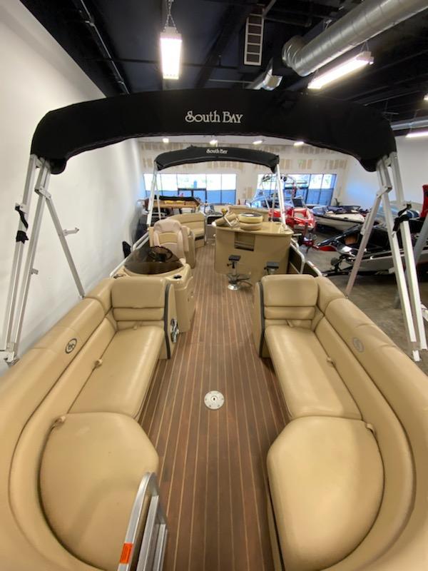 Interior work by James Boat and Fiberglass Repair, Dixon, CA on this '16 Southbend Pontoon 