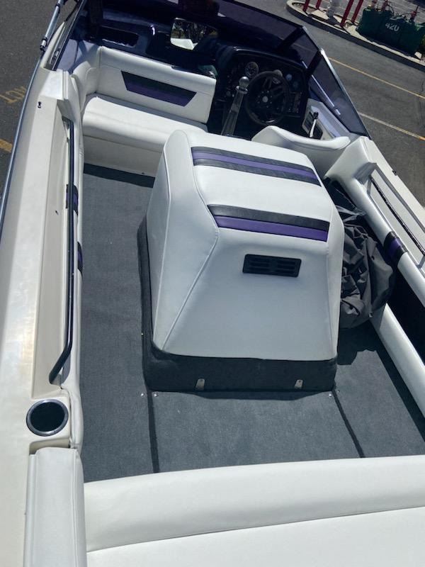 86 MasterCraft after interior upholstery and flooring done by James Boat and Fiberglass Repair, Dixon, CA