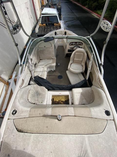Another inside look at interior before replacement by James Boat and Fiberglass Repair, Dixon, CA