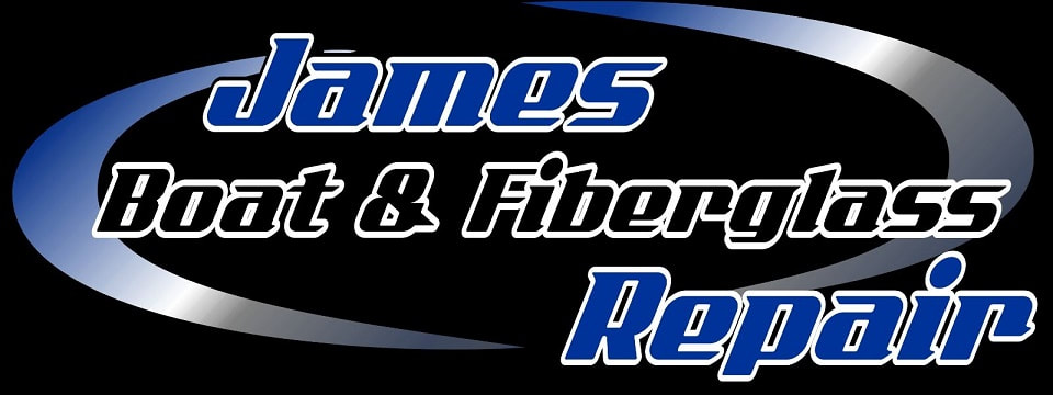 James Boat and Fiberglass Repair Logo, large, dark version