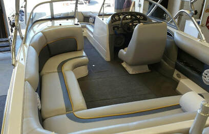 New interior, Supra boat, done by James Boat and Fiberglass Repair, Vacaville, CA