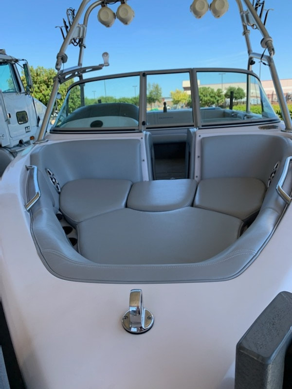 05 Ski Nautique gets new upholstery in bow by James Boat and Fiberglass Repair, Dixon, CA