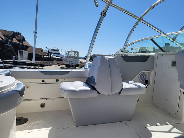 2013 Striper - new upholstery - interior view from right side - James Boat and Fiberglass Repair, Dixon, CA