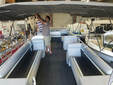 Pontoon boat gets new interior and bimini top by James Boat and Fiberglass Repair, Vacaville, CA
