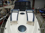 Fabricated lunge chairs for yacht bow, by James Boat and Fiberglass Repair, Vacaville, CA